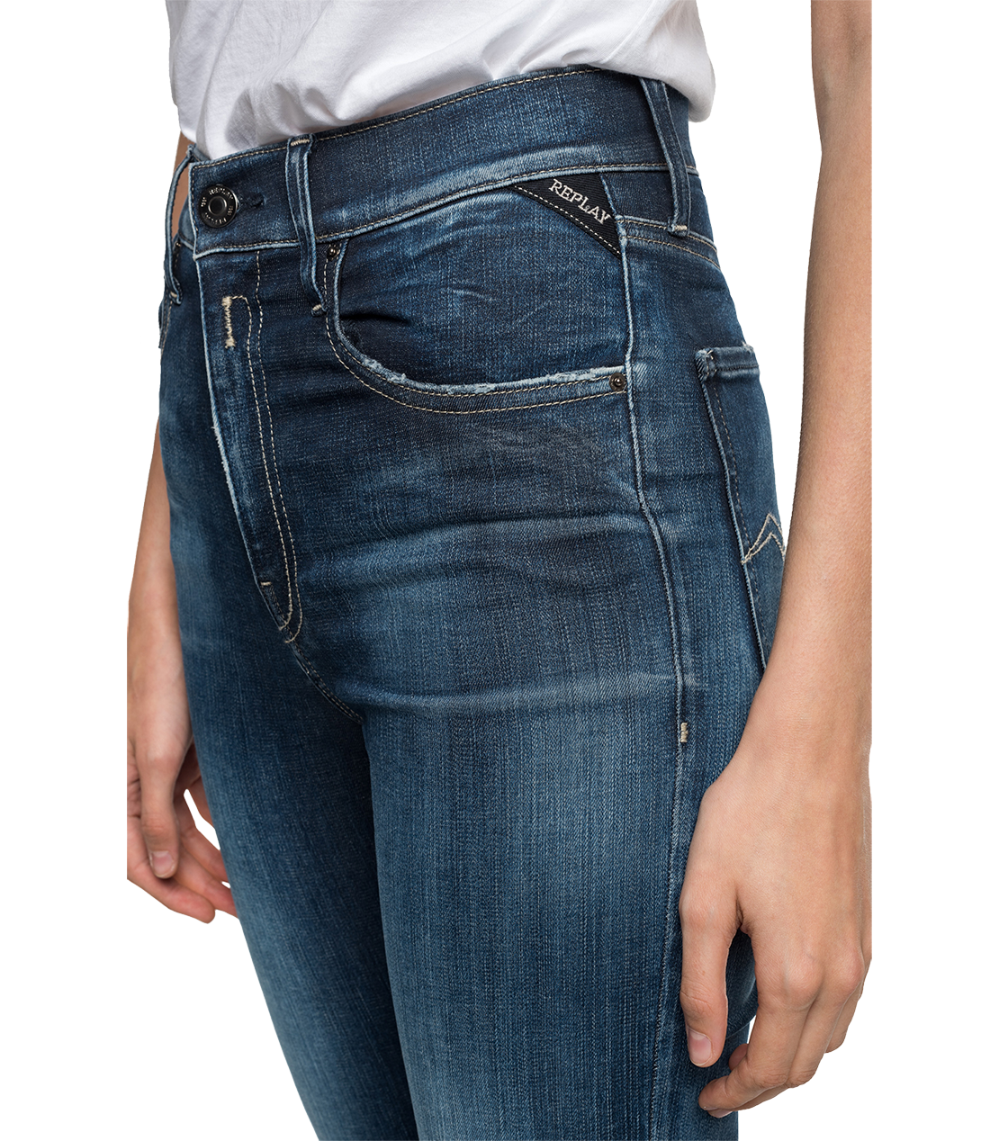 NEW LUZ 11.5oz Hyper Bio スーパーストレッチ スキニー Ecoデニム 詳細画像 ダークブルー 7